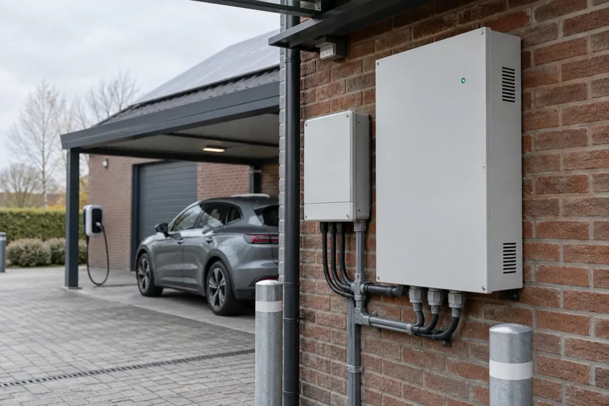 10kWh EV Charging Buffer LFP - 5kW Wall-Mount BESS