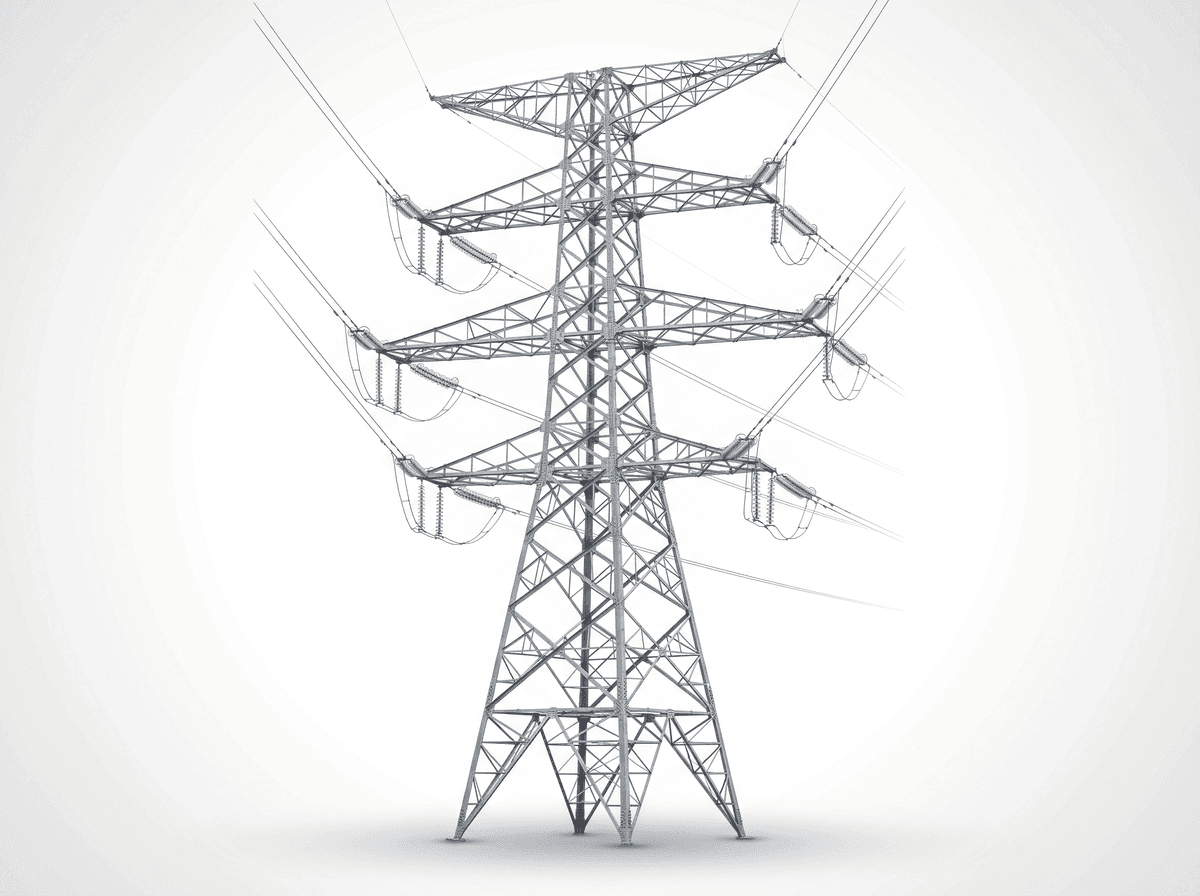 120m 1000kV UHVDC Transmission Lattice Tower - Tangent Type