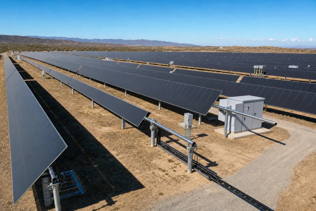10MW Utility Scale Thin-Film CdTe 1-axis Tracker - 9.957 MWp Utility PV Plant