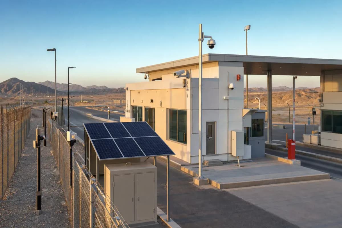 Border Checkpoint 64-Zone Off-Grid - 96h Solar Security