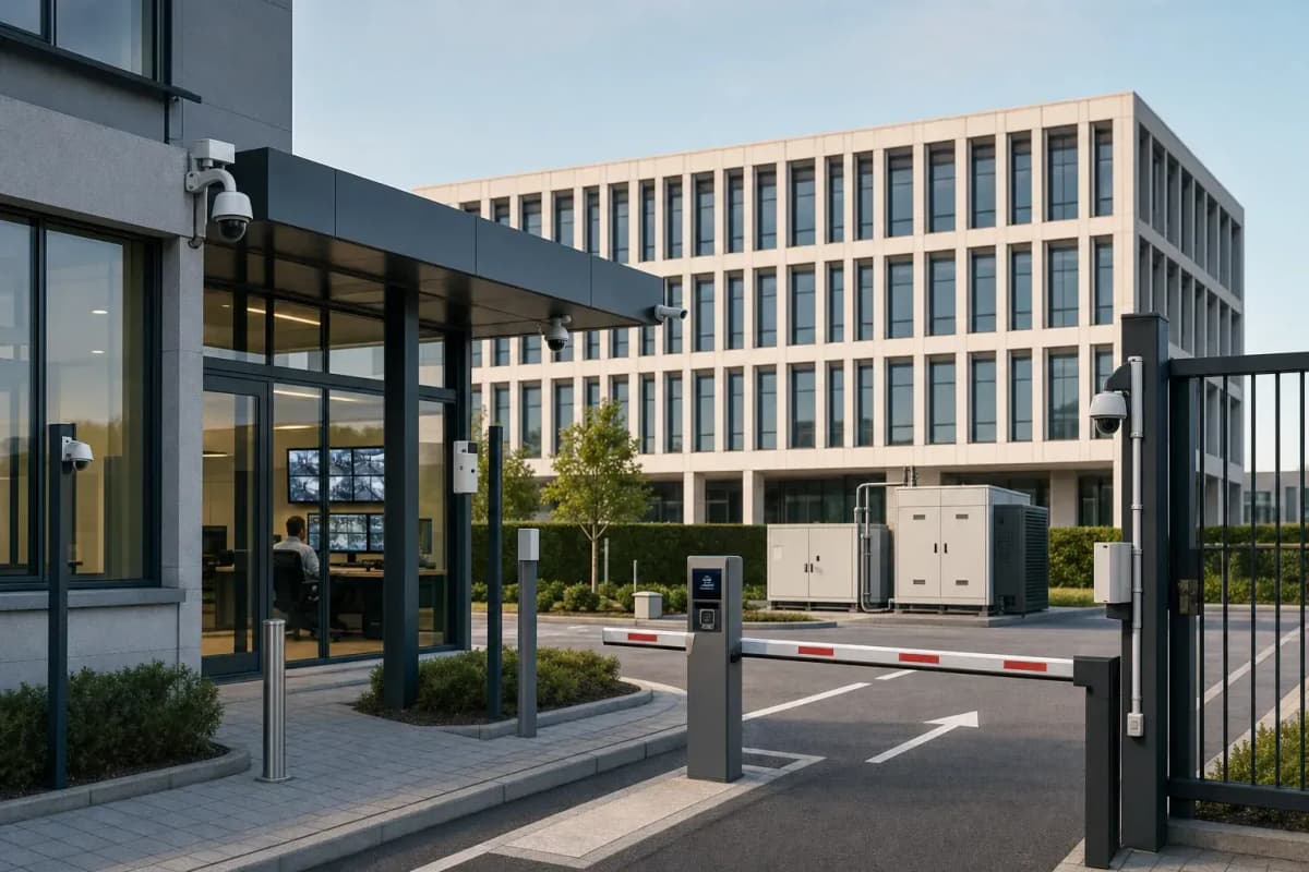 Government Building 128-Zone Grid Generator UPS Security System