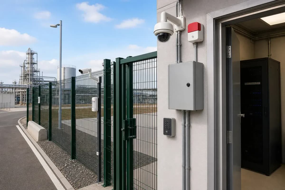 Industrial 24-Zone Grid - 10-Camera Security System