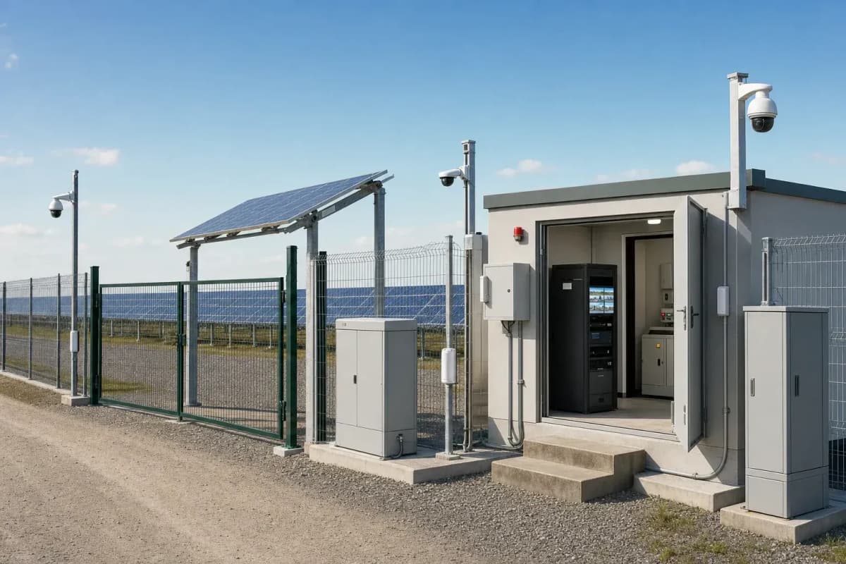 Solar Farm 32-Zone Off-Grid - 72-Hour Autonomous Security System