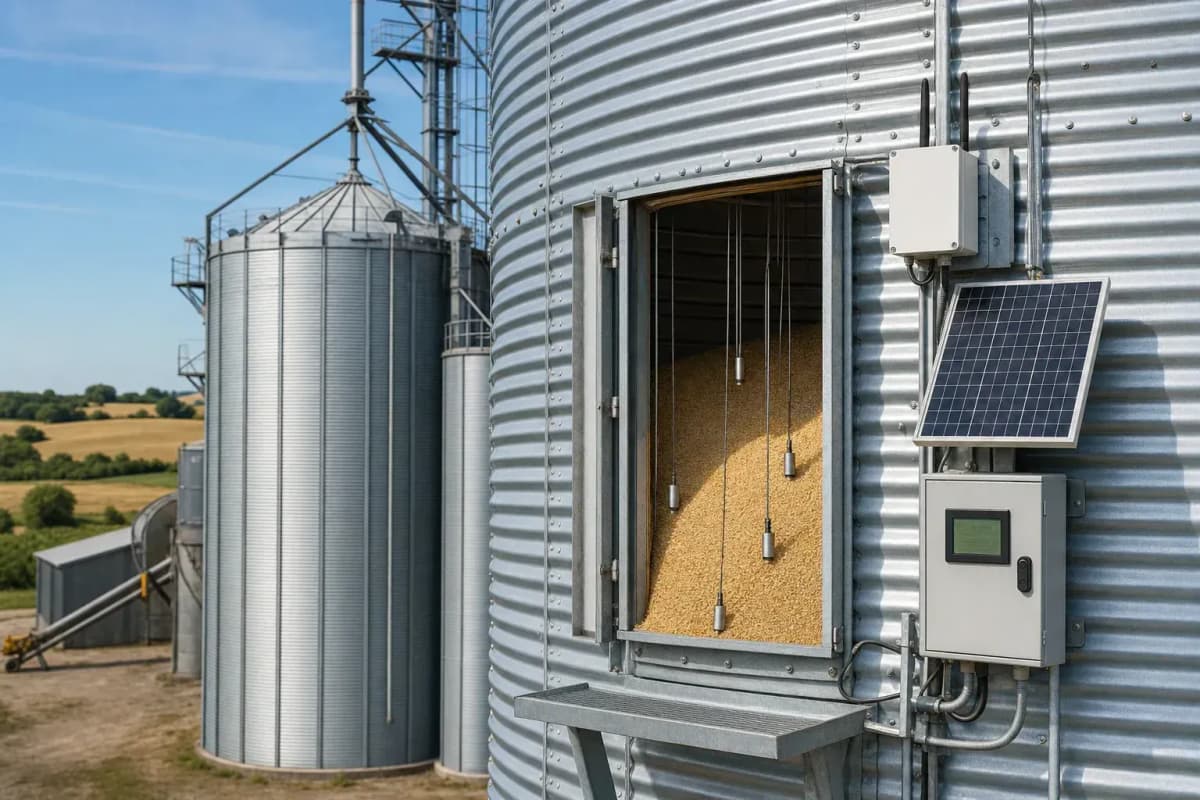 Grain Storage Monitoring 6ha - NB-IoT Silo Monitoring for 5,000 Tons