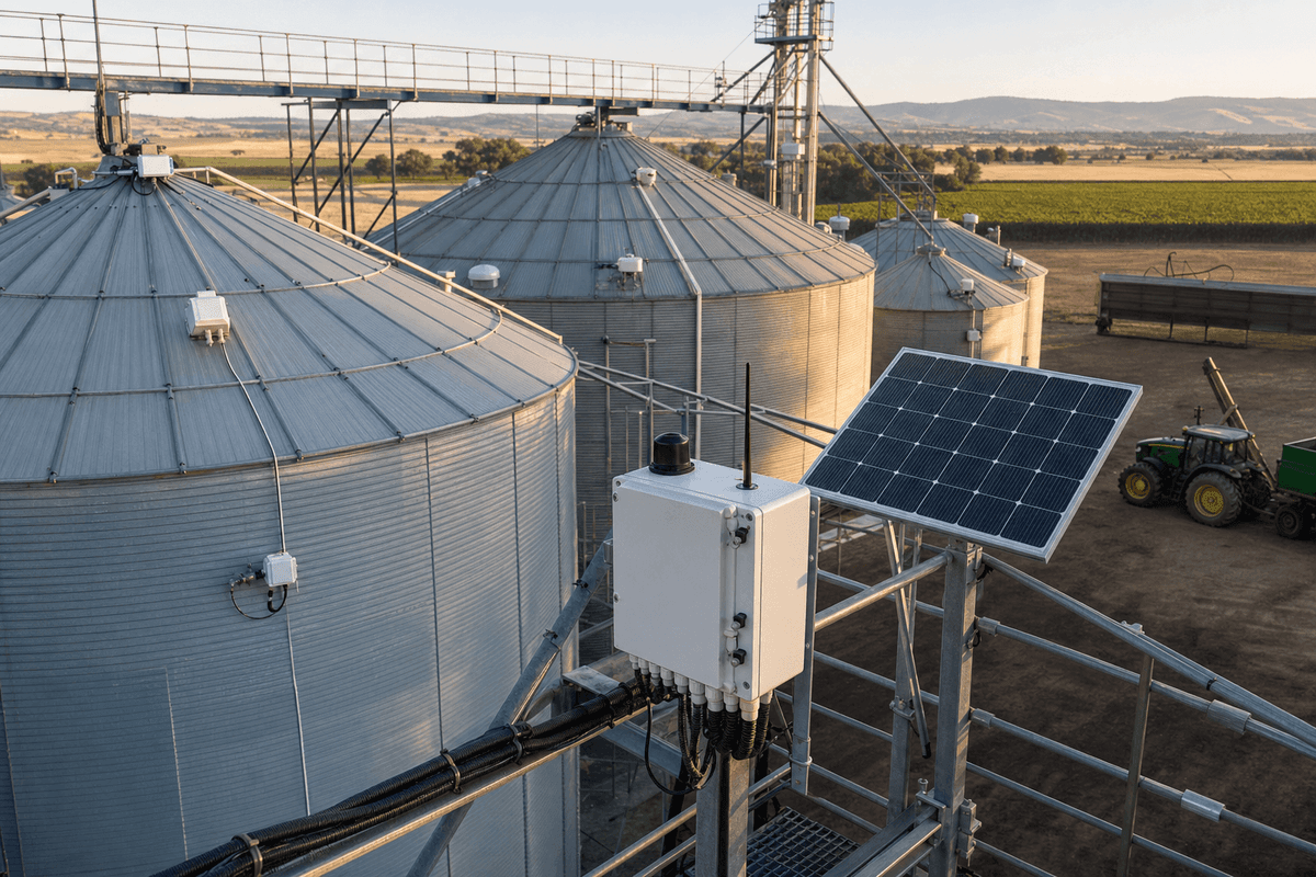 Grain Storage Monitoring 5ha - 11-Sensor Silo IoT System