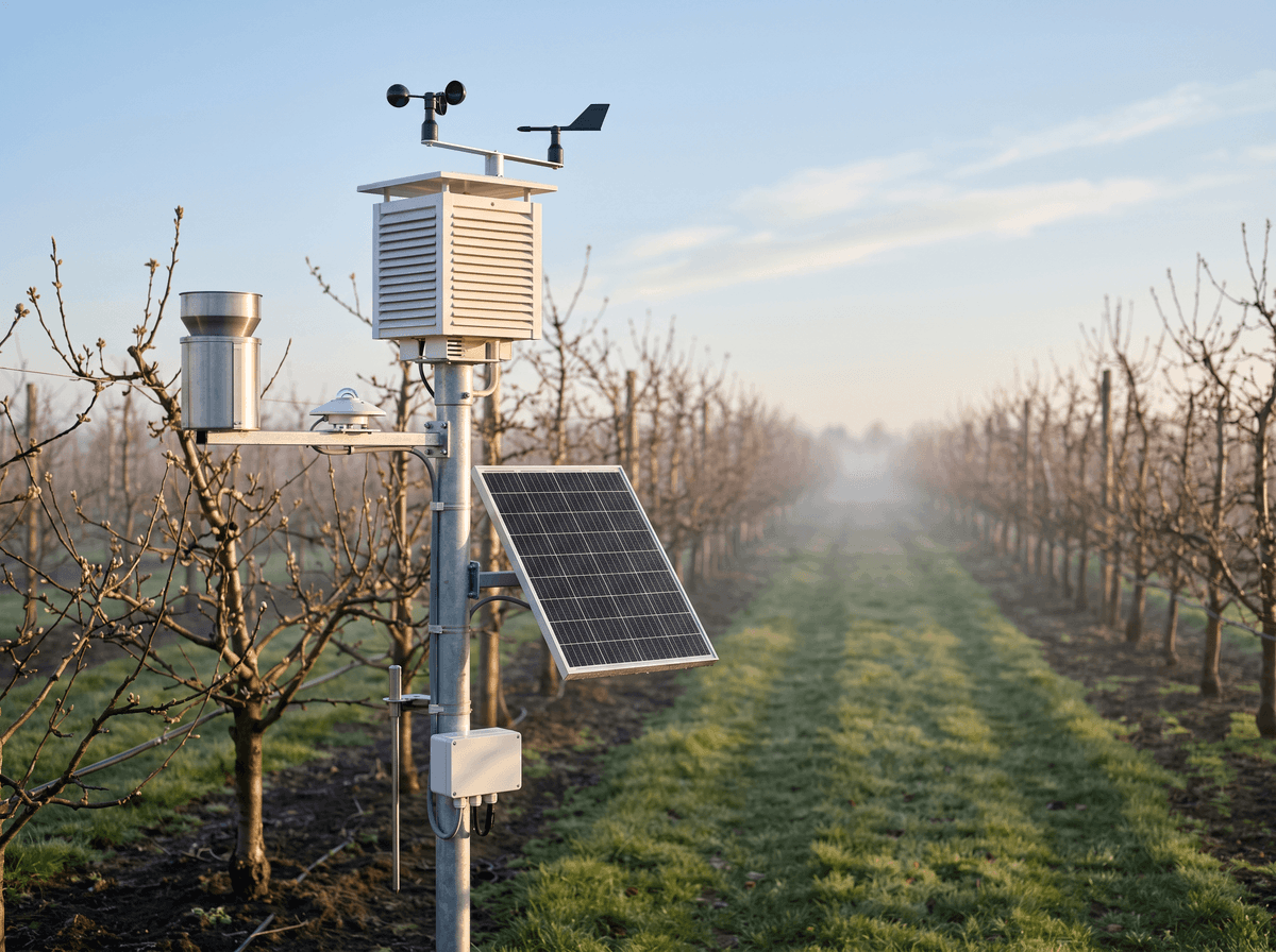 Orchard Frost Early Warning 40ha - LoRaWAN Frost Protection System