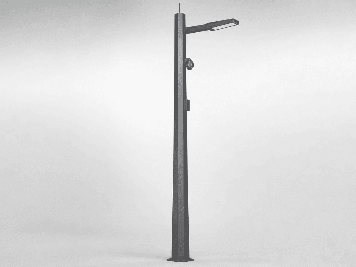 10m Bridge Roadway Lighting+Surveillance - 150W Smart Streetlight
