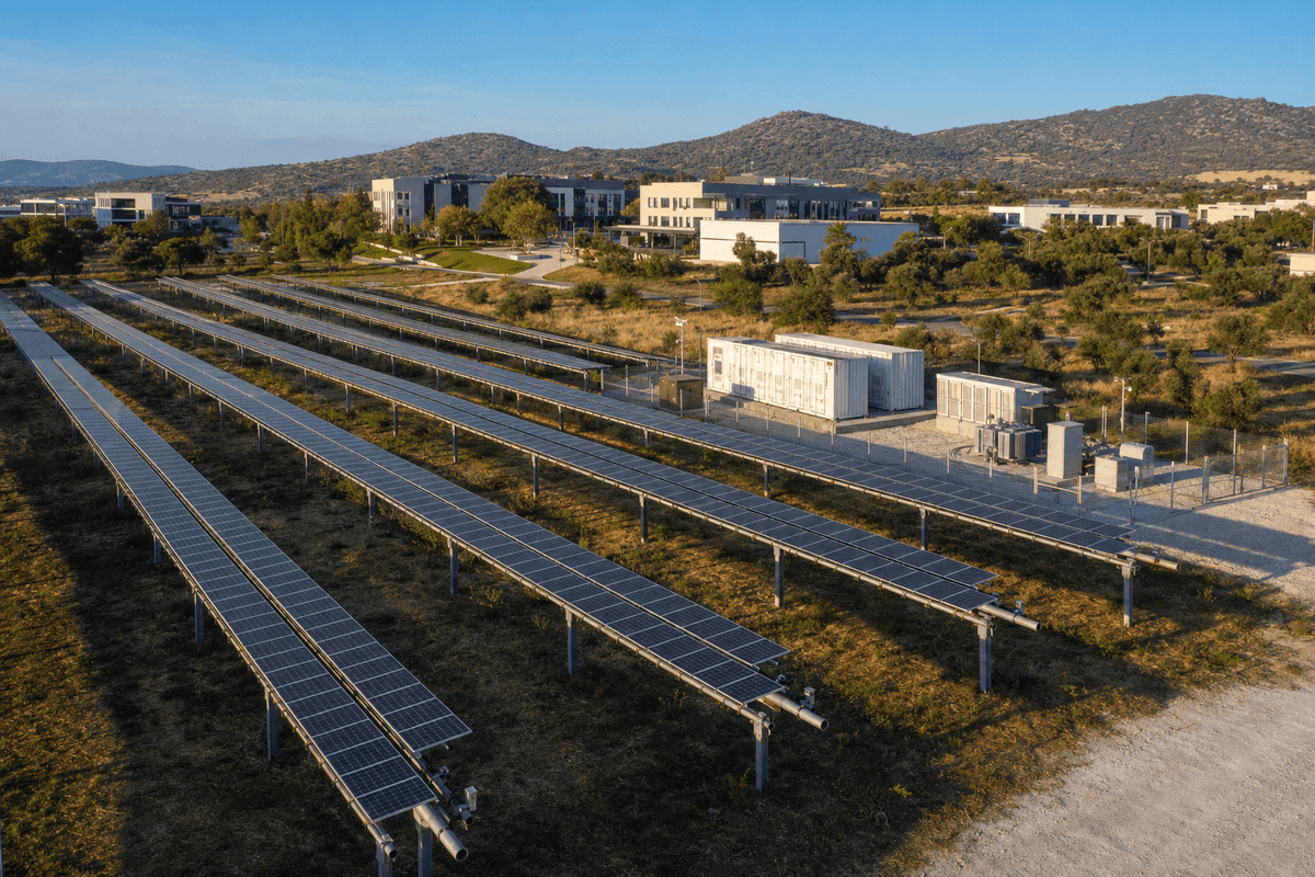 1MW+2MWh Campus Microgrid - Bifacial Tracker Solar PV