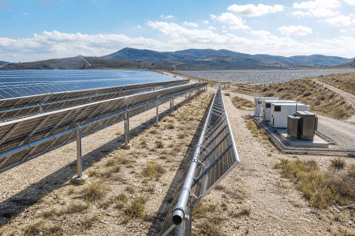 1MW Utility Scale Bifacial Single-Axis Solar PV System - Maximum Energy Yield