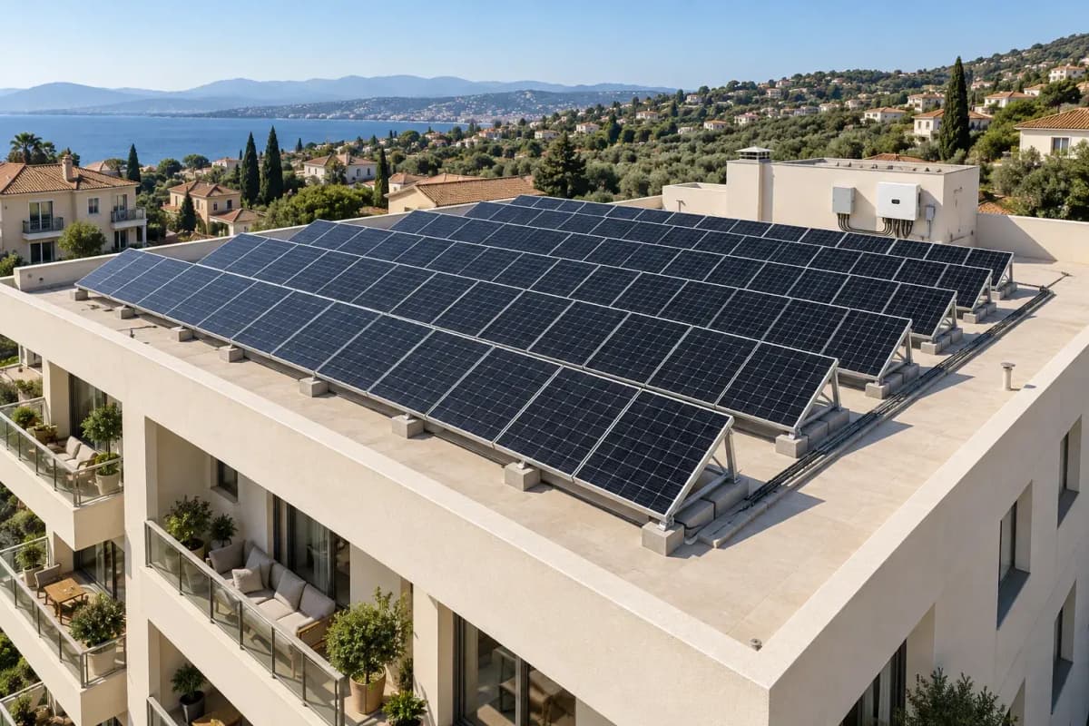 50kW Residential Rooftop HJT Fixed - 25deg High-Efficiency Rooftop PV System
