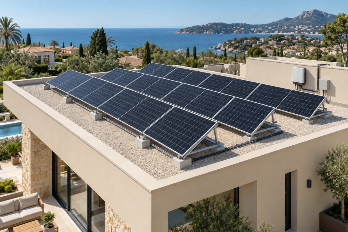 10kW Residential Rooftop Mono-PERC Fixed PV System - 20 Degree Tilt