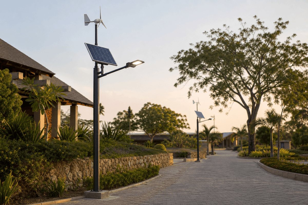 40W Wind-Solar Hybrid Courtyard Split - 8-Day Autonomy