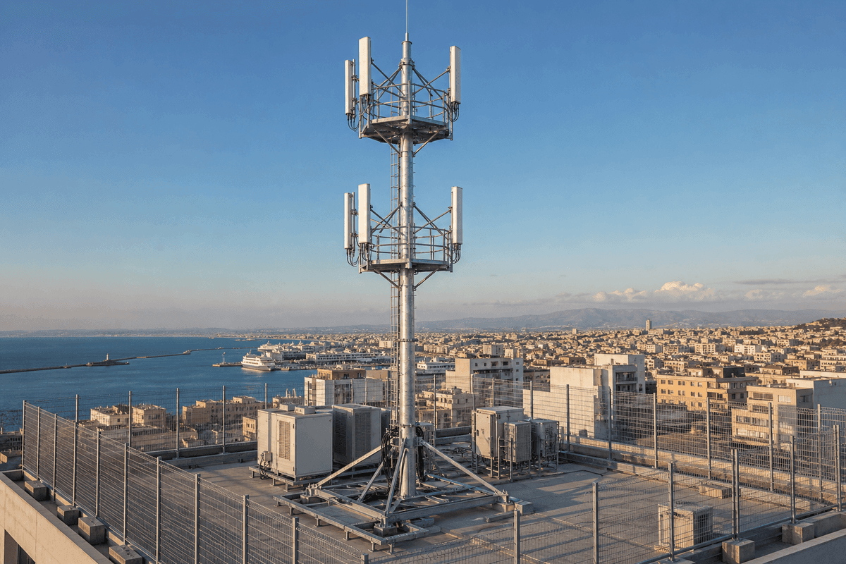 20m Rooftop Tower Building Mount - Urban 5G Network Solution