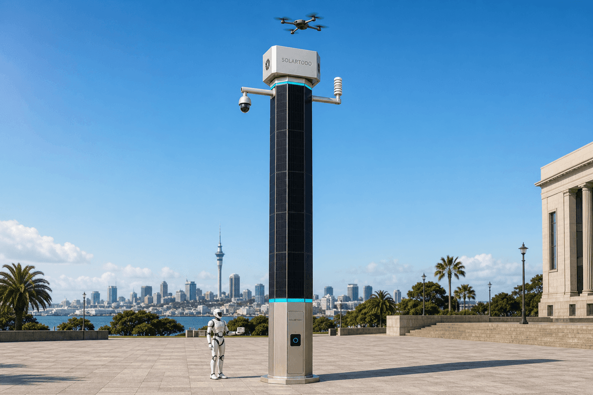 Auckland coastal flood-and-salt corridors: SOLARTODO Sentinel City AI Pole 20-node configuration guide