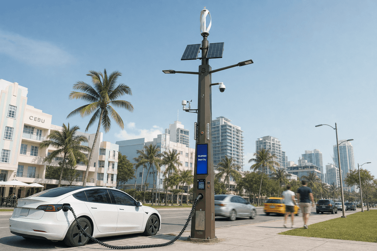 Cebu City’s Coastal Salt Air and 30m Street Grid: Smart Streetlight Configuration for Hybrid Multi-Function Poles