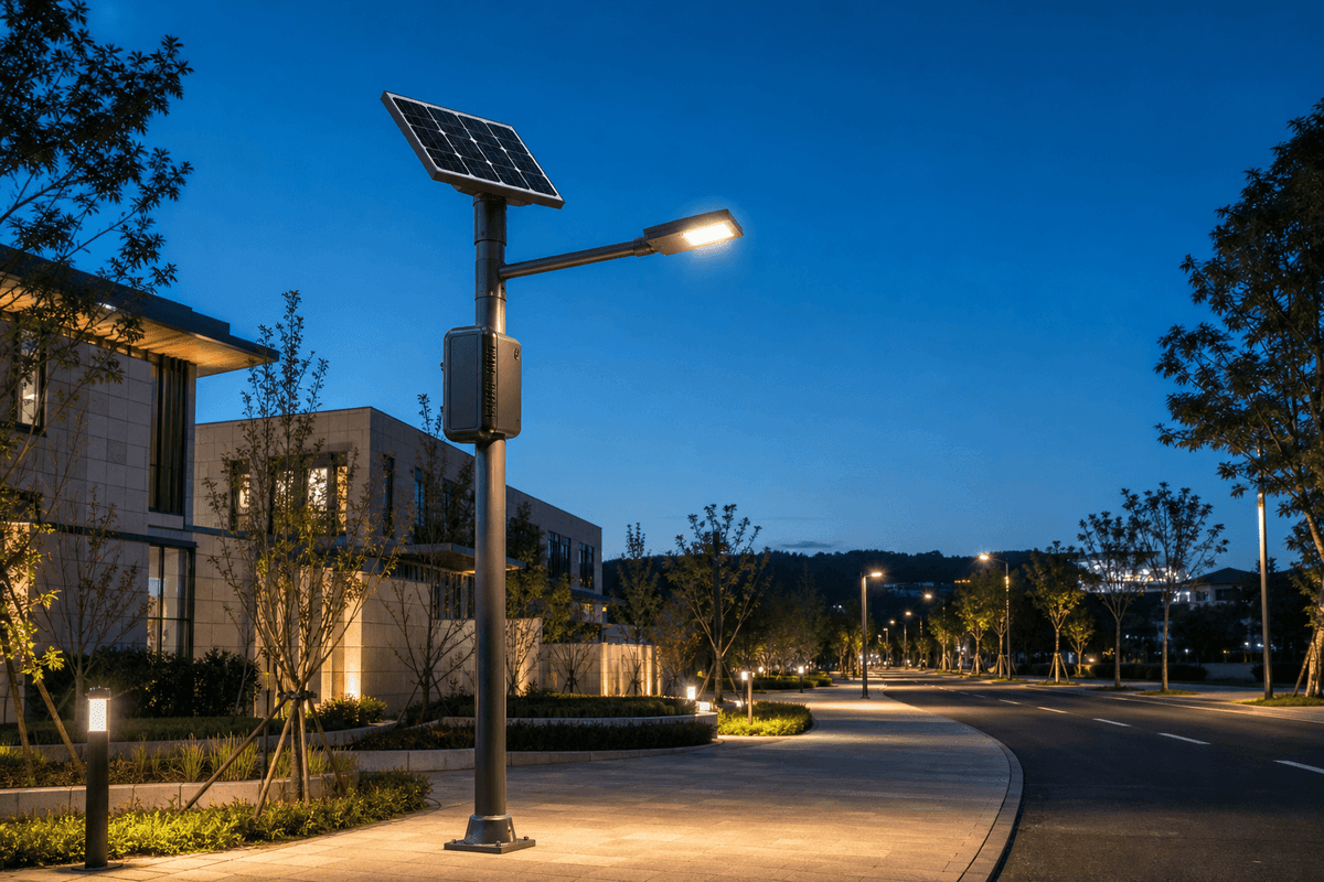 solar street light with LiFePO4 battery | SOLARTODO