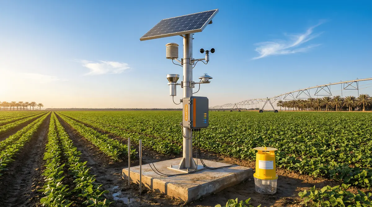 Dubai Smart Agriculture Monitoring: 49-Hectare IoT Weather, Soil & AI Pest/Disease System with 4G Video Nodes