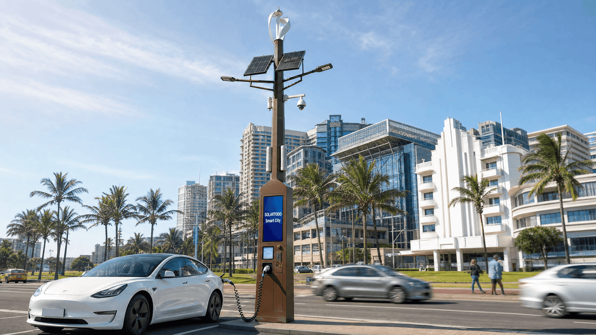 Durban Smart Streetlight Market Analysis: 11m Hybrid Pole Configuration Guide for Coastal Urban Corridors