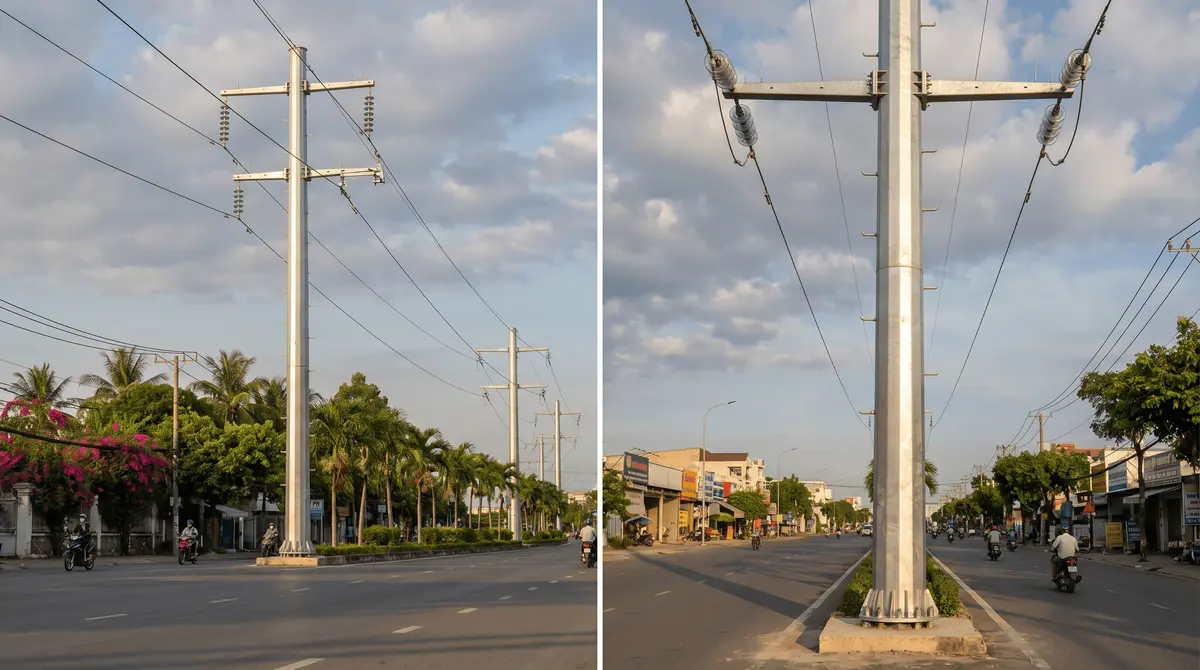 Ho Chi Minh City Power Transmission Tower Market Analysis: 10kV Double-Circuit Steel Tubular Pole Configuration Guide