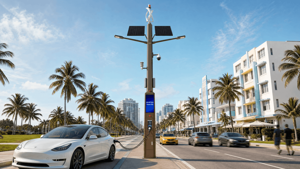 Manama Smart Streetlight Market Analysis: 11m Hybrid EV-Charging Pole Configuration Guide for Urban Corridors