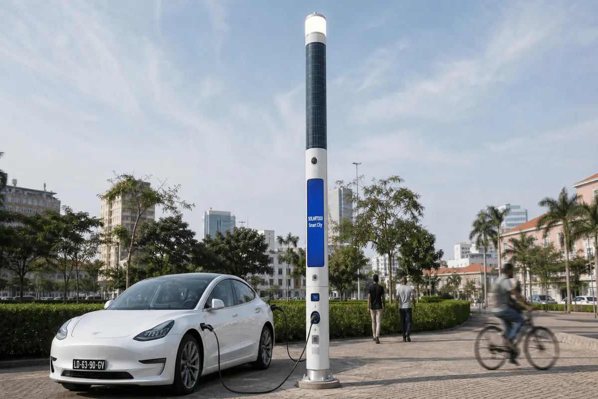 Luanda Salt-Air Smart Streetlight Fit: 183-Unit Ø315mm Flush Cylinder Configuration