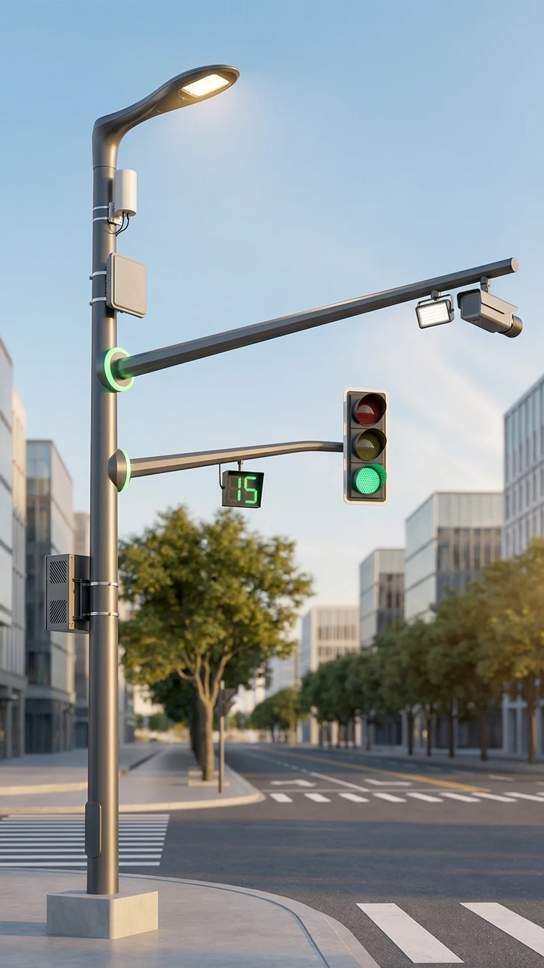 4-in-1 Smart Traffic Pole